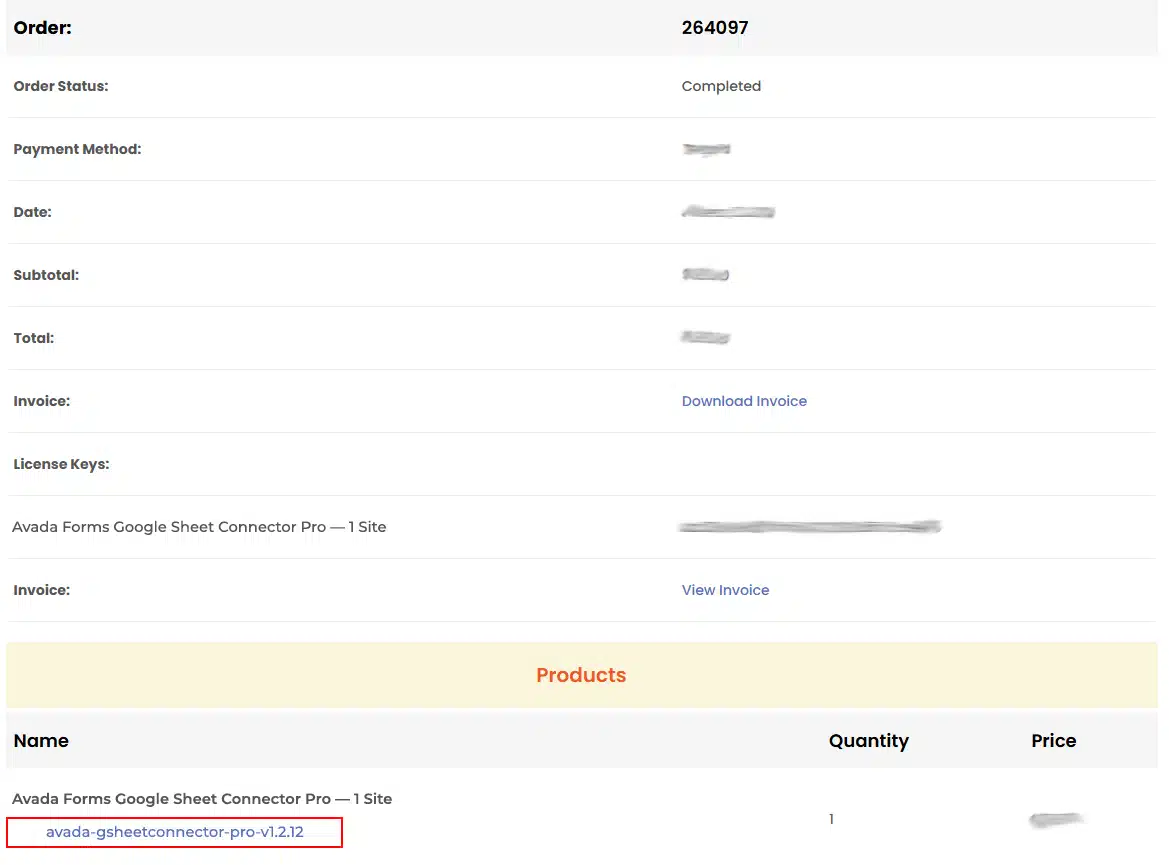 Update WordPress Plugin using Avada GSheetConnector Pro