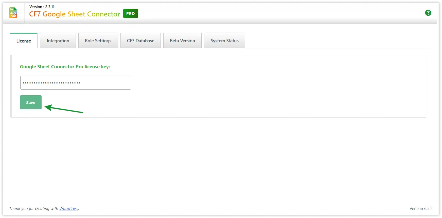 CF7 Google Sheet Connector PRO Installation