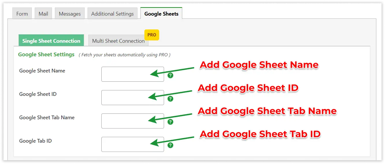CF7 Google Sheet Connector Free Version integration guide