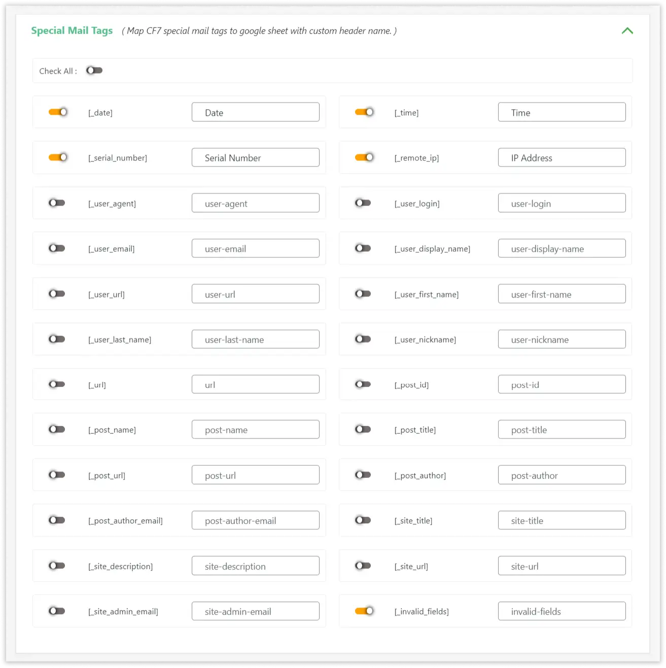 CF7 Google Sheet Connector PRO Installation