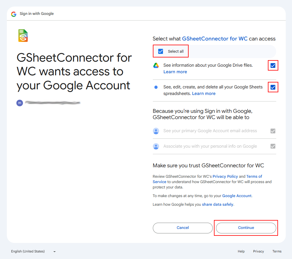Steps for manual Google integration