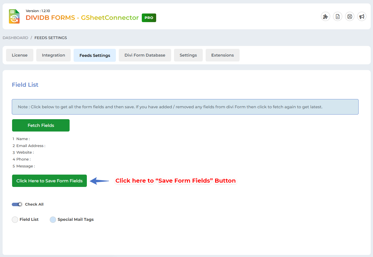 WooCommerce Google Sheet Connector Plugin Settings