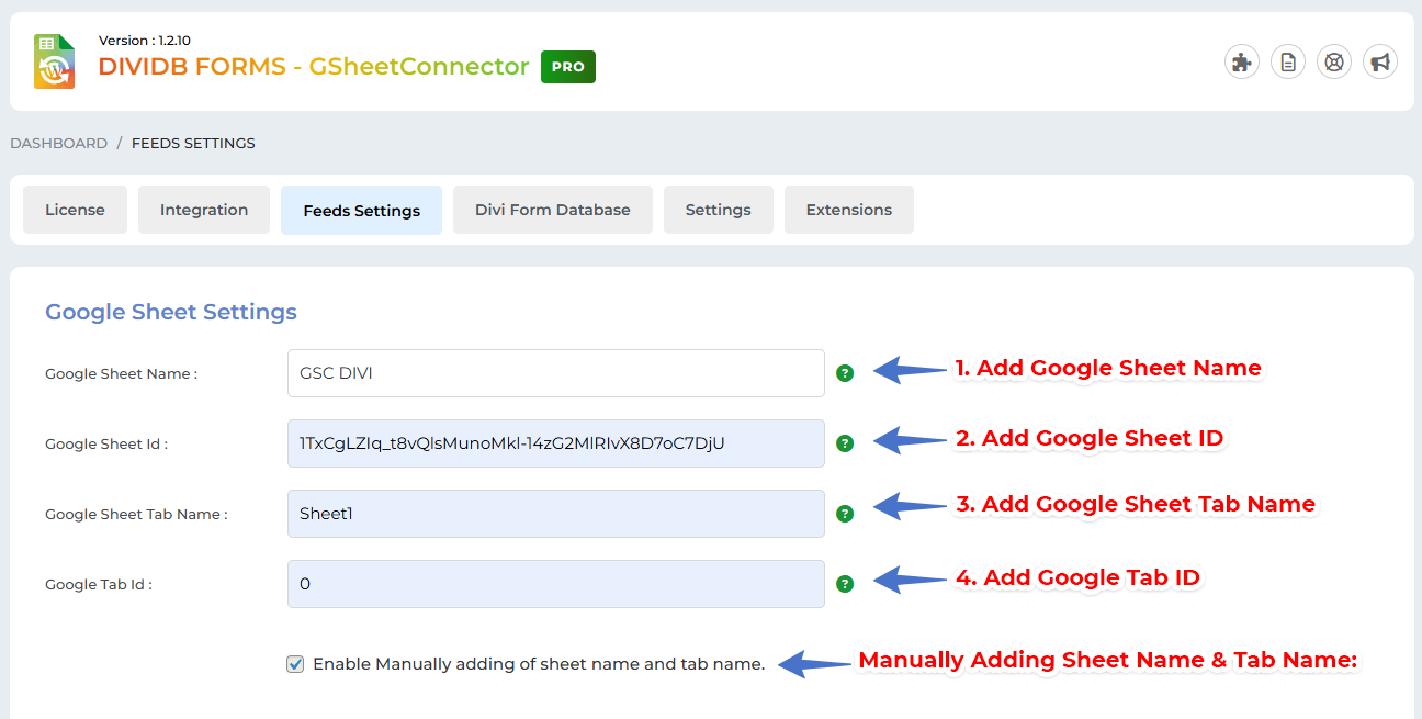 WooCommerce Google Sheet Connector Plugin Settings