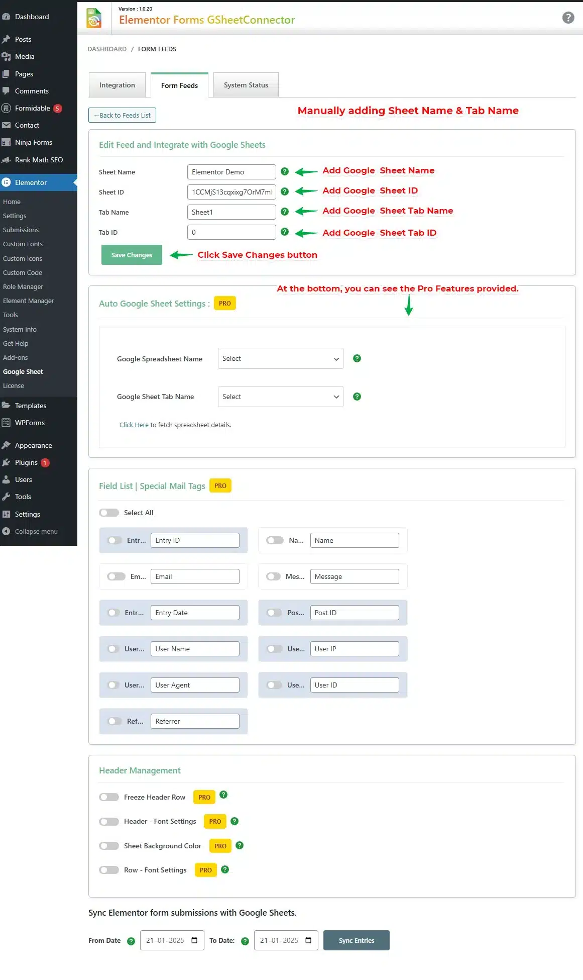Google API Integration Manual Client Key Setup