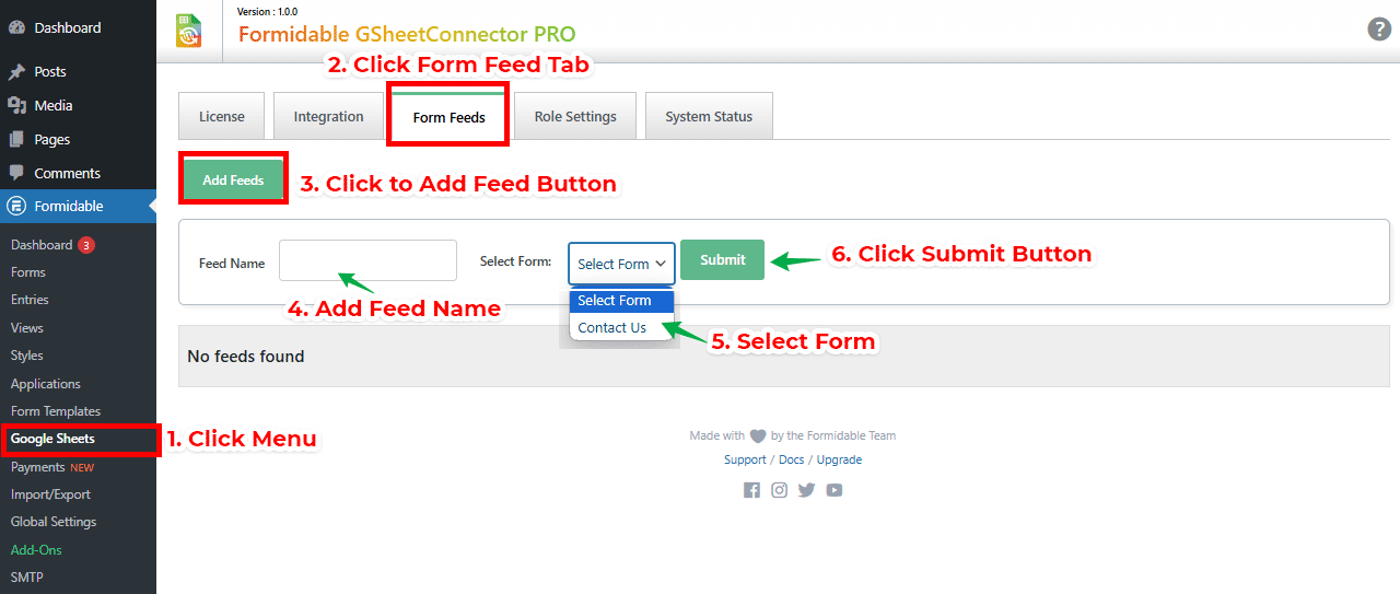 Formidable Forms Google Sheet Connector PRO download