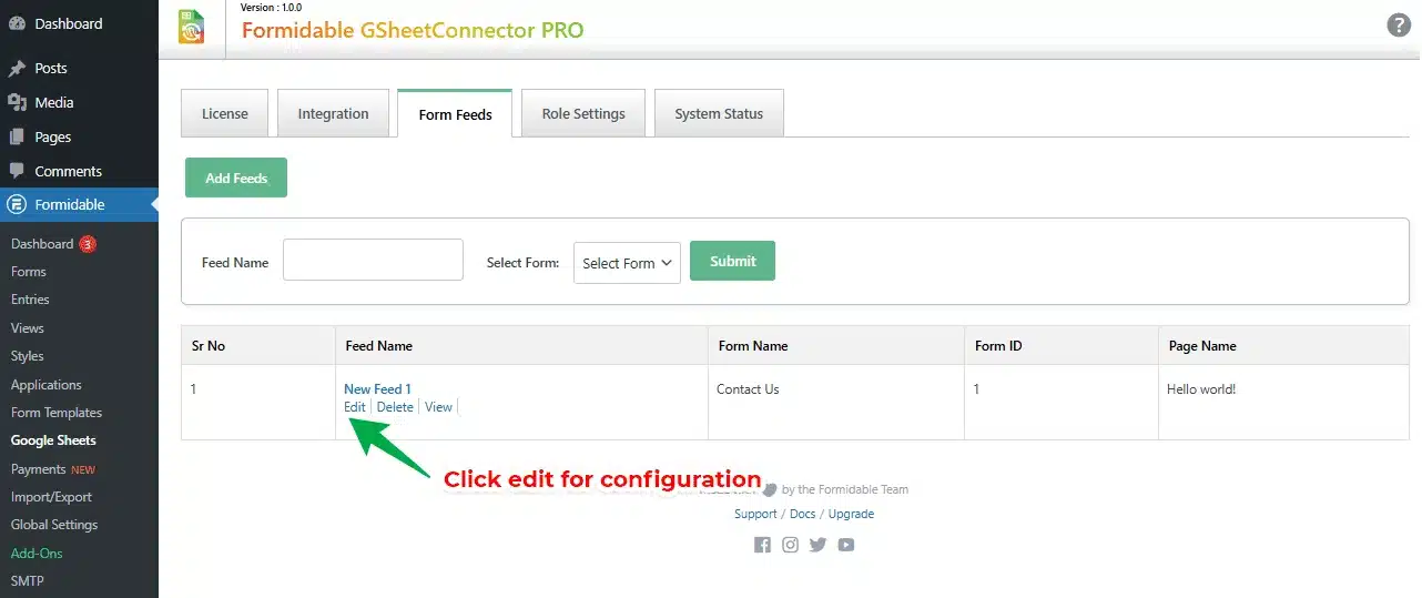 Formidable Forms Google Sheet Connector PRO download