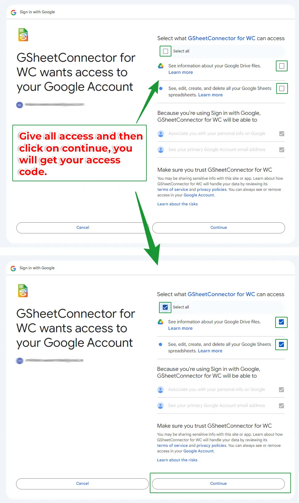 Forminator Forms Google Sheet Integration setup process