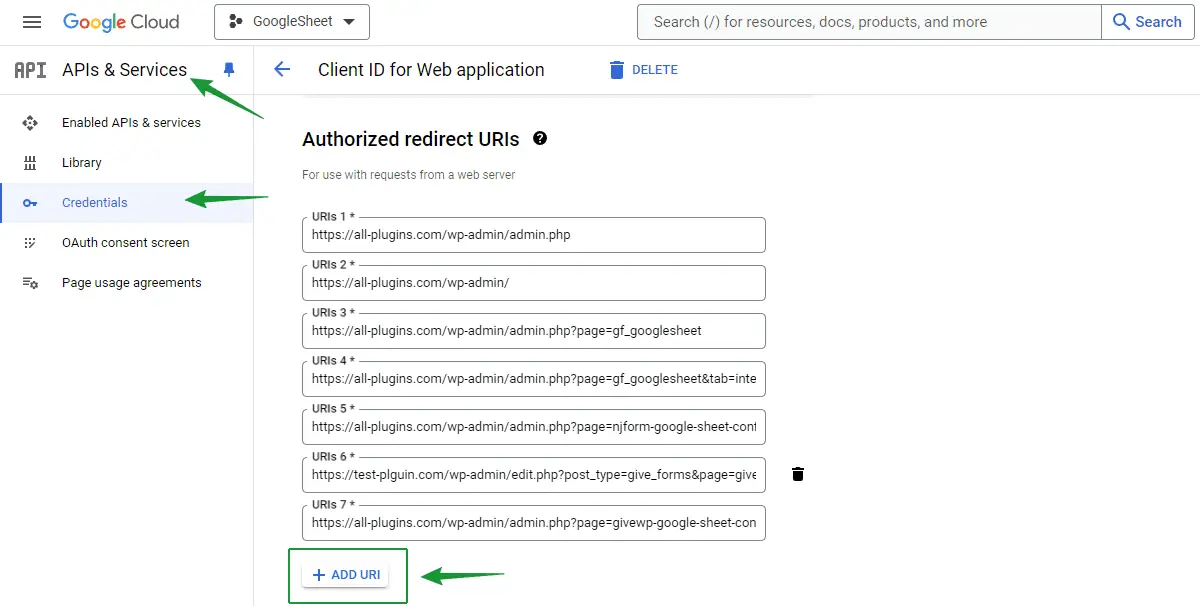 Manual Google API Integration for GSheetConnector