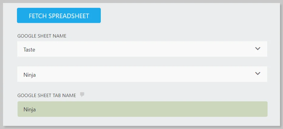 Ninja Forms Google Sheet Connector Pro integration steps