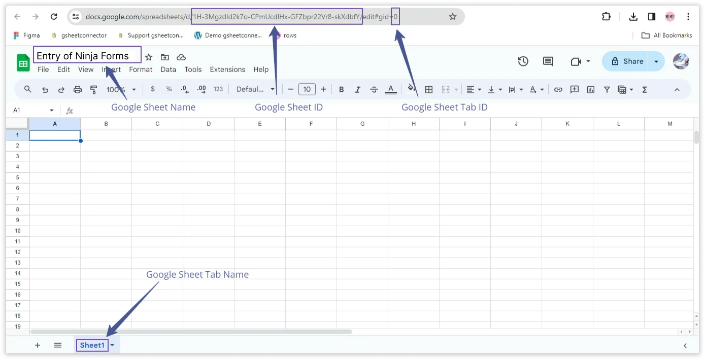 Ninja Forms Google Sheet Connector configuration