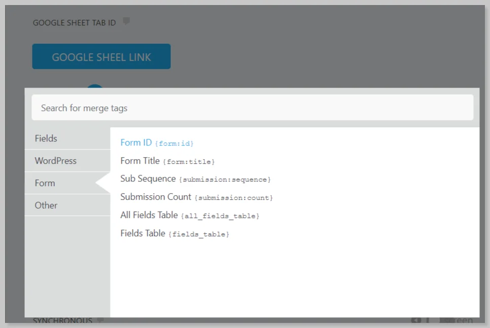 Ninja Forms Google Sheet Connector Pro integration steps