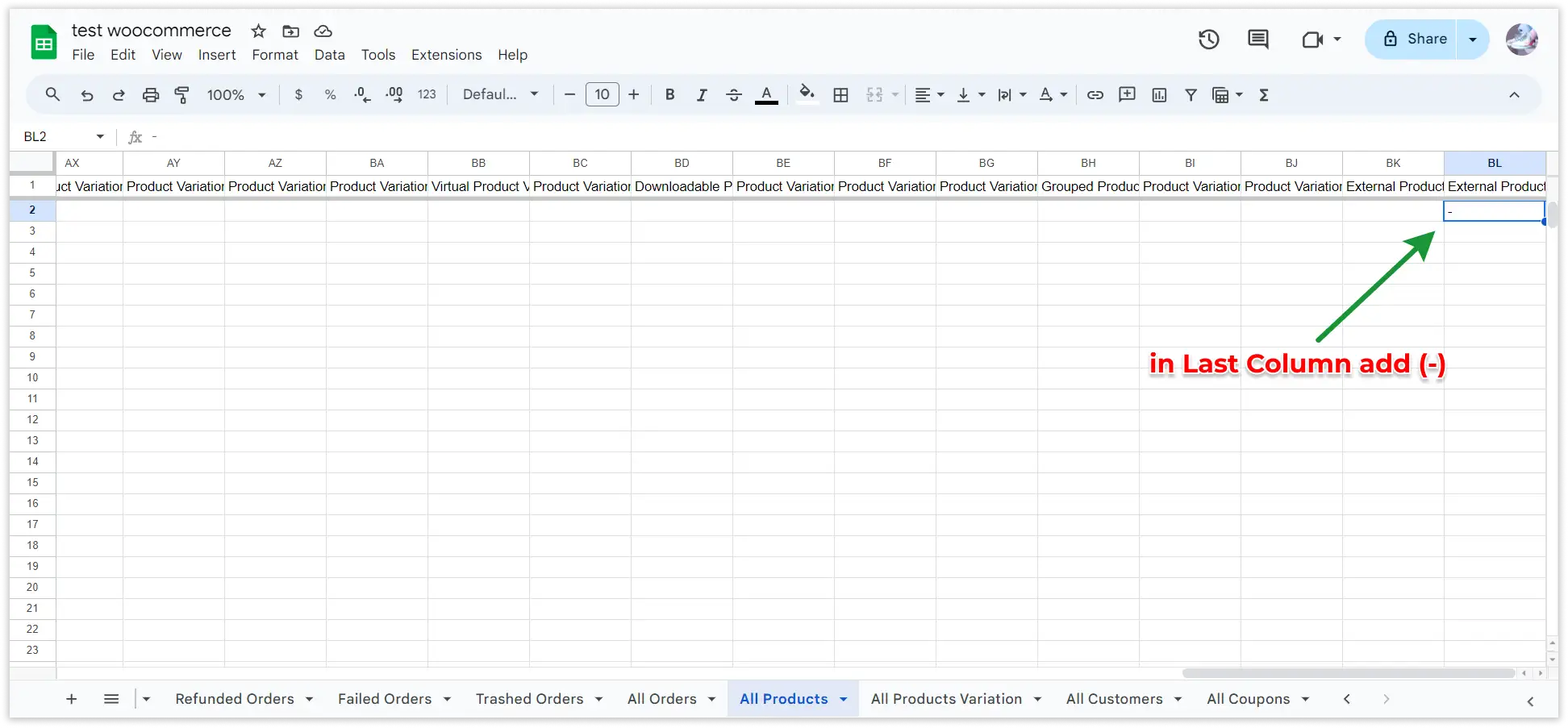 2-Way Sync Google Sheet Setting