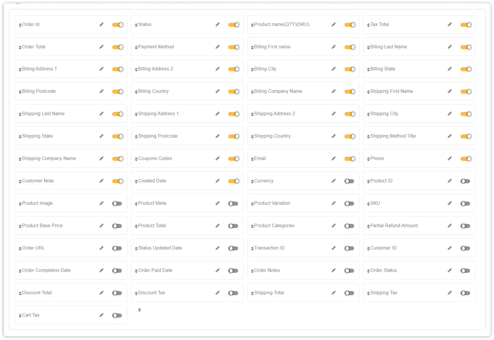 WooCommerce Google Sheet Connector Data Setting