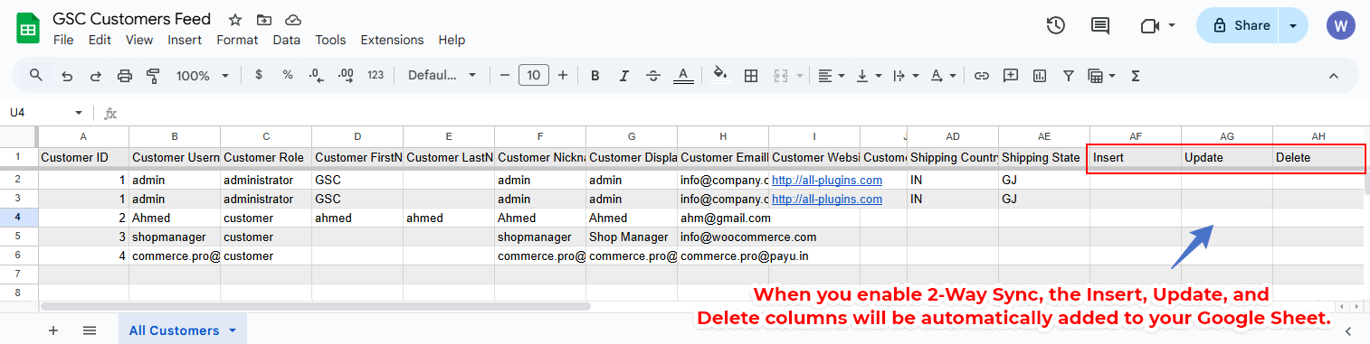 2-Way Sync PRO Version (New) – Google Sheet Connector Understanding Google Sheet Columns