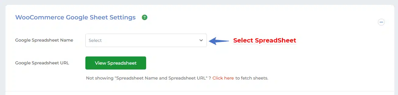 WooCommerce Google Sheets Integration Settings