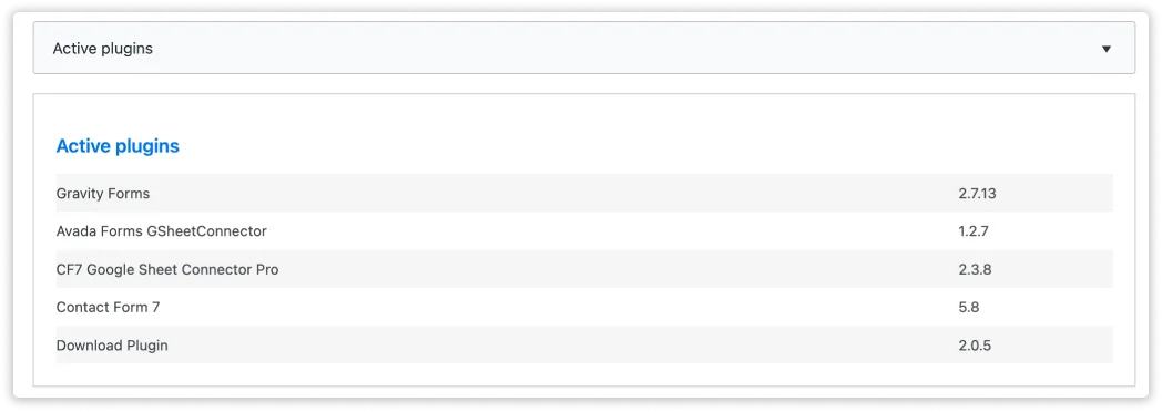 WPForms GSheetConnector System Status