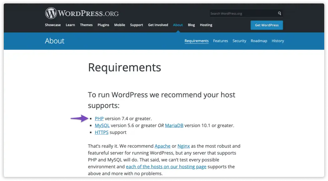 WordPress recommended PHP version for WPForms Google Sheet Connector