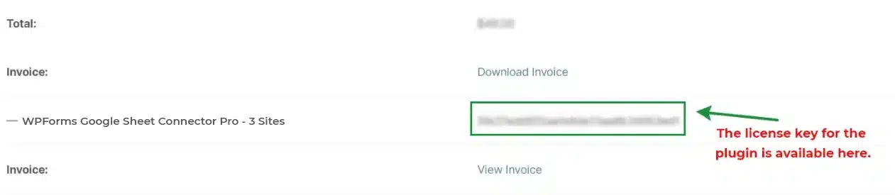 Activate WPForms Google Sheet Connector PRO plugin