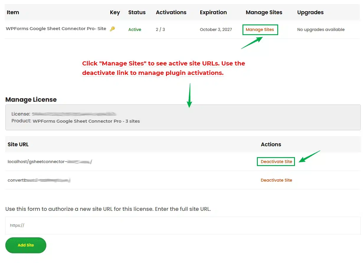 Activate WPForms Google Sheet Connector PRO plugin